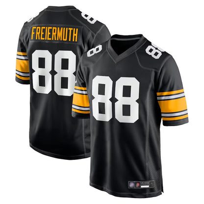 P.Steelers #88 Pat Freiermuth Player Black Alternate Game Football Jerseys