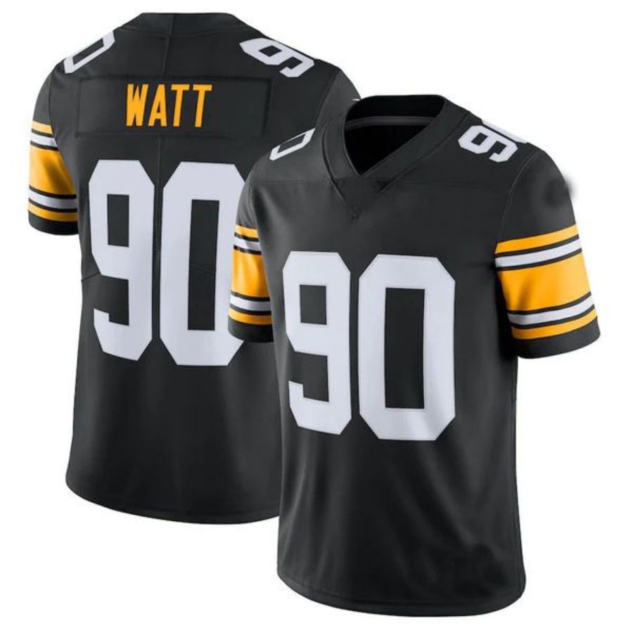 #90 T.J. Watt Player P.Steelers Black Vapor F.U.S.E. Limited Football Jerseys