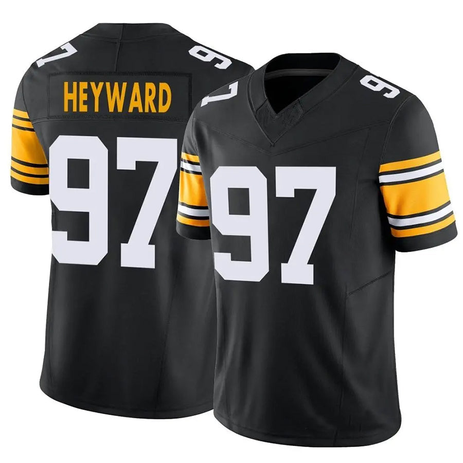 P.Steelers #97 Cameron Heyward Player Black Vapor F.U.S.E. Limited Football Jerseys