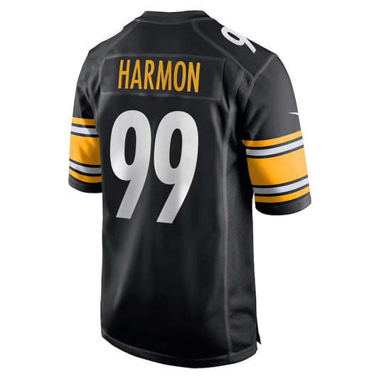P.Steelers #99 Derrick Harmon Player Black Home Game Football Jerseys