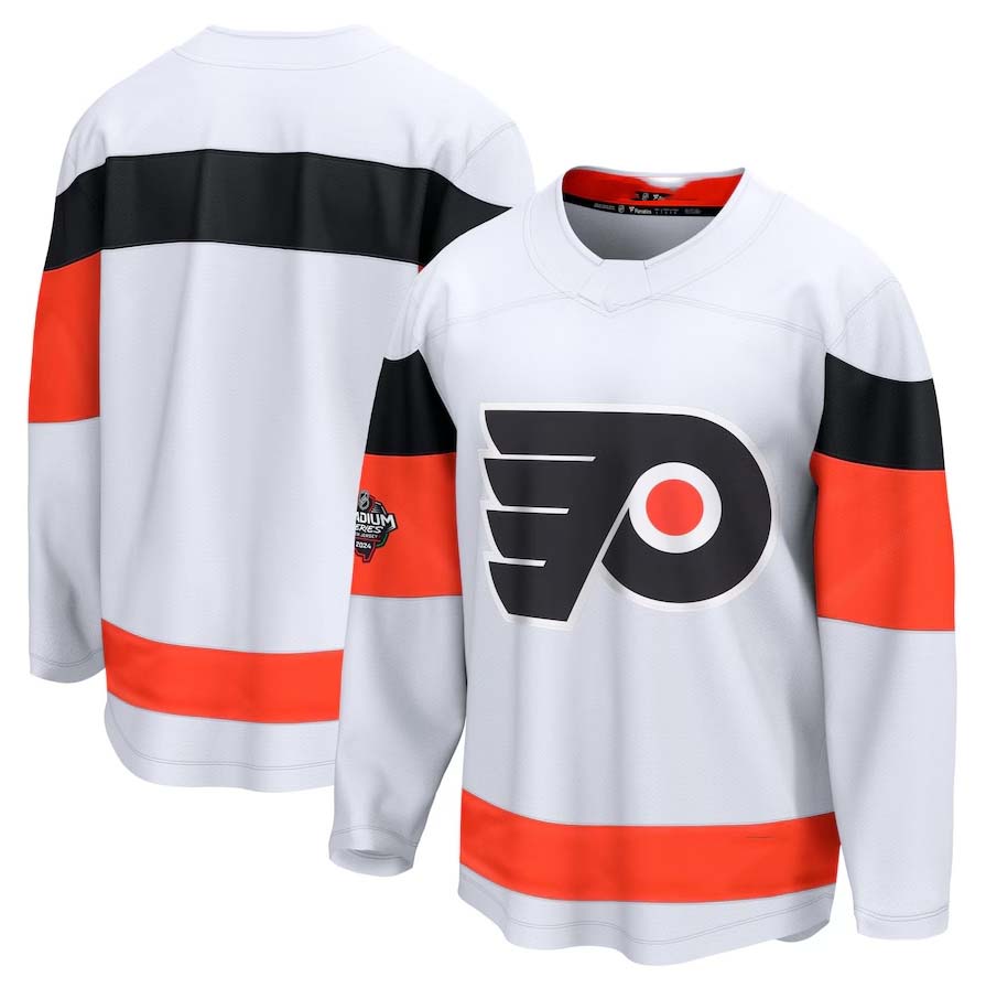 P.Flyers Fanatics Blank Player Game Hockey Jersey ¨C White Stitched American Hockey Jerseys