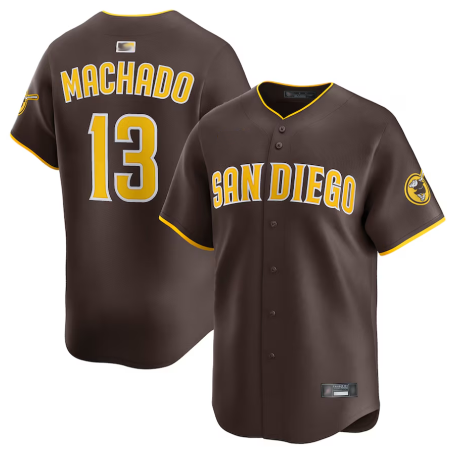 S.Diego Padres #13 Manny Machado Player Brown Limited Baseball Jerseys