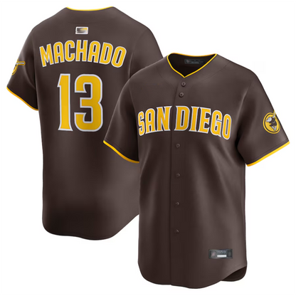 S.Diego Padres #13 Manny Machado Player Brown Limited Baseball Jerseys