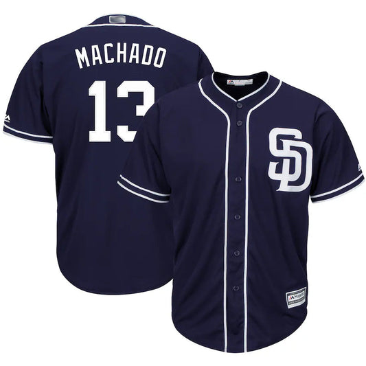 S.Diego Padres #13 Manny Machado Player Cool Base Navy Baseball Jerseys