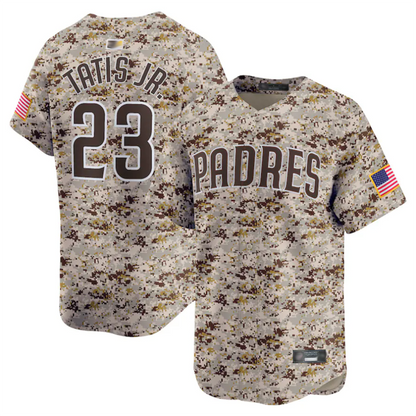 S.Diego Padres #23 Fernando Tatis Jr. Player Camo Limited Baseball Jerseys