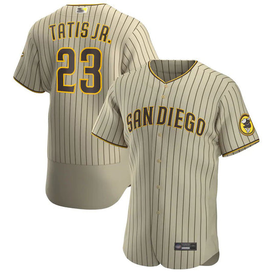 S.Diego Padres #23 Fernando Tat¡§as Jr. Player Tan-Brown Home Limited Baseball Jerseys