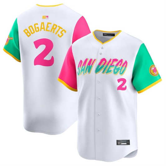 S.Diego Padres #2 Xander Bogaerts Player White City Connect Limited Baseball Jerseys