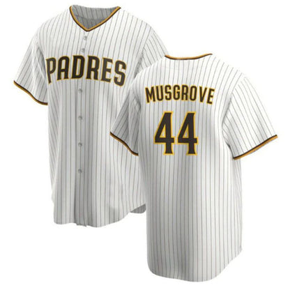 S.Diego Padres #44 Joe Musgrove Player White Replica Game Baseball Jerseys