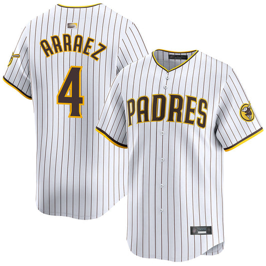 S.Diego Padres #4 Luis Arraez Player Home Limited Baseball Jerseys
