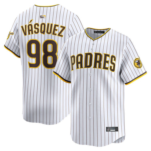S.Diego Padres #98 Randy Vasquez Player Home Limited Baseball Jerseys