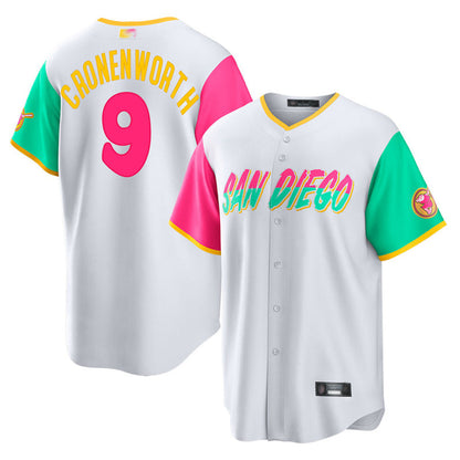 S.Diego Padres #9 Jake Cronenworth Player City Connect Replica Baseball Jerseys