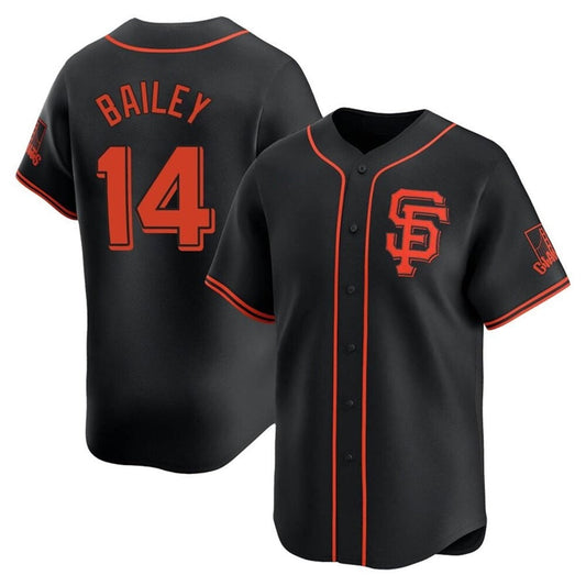 S.Francisco Giants #14 Patrick Bailey Player Black Limited Baseball Jerseys