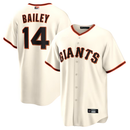 S.Francisco Giants #14 Patrick Bailey Player Cream Home Replica Baseball Jerseys