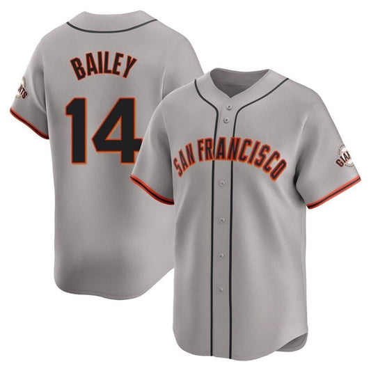 S.Francisco Giants #14 Patrick Bailey Player Gray Limited Baseball Jerseys