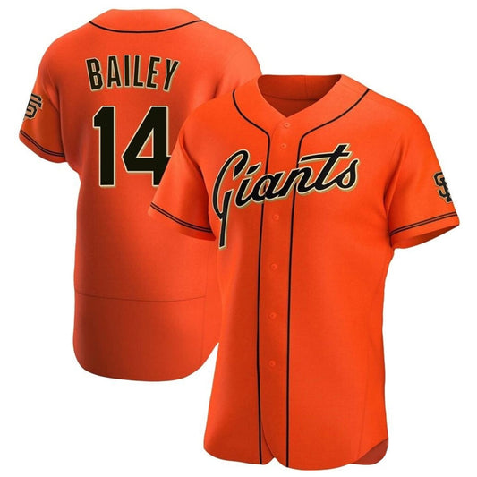 S.Francisco Giants #14 Patrick Bailey Player Orange Limited ELite Baseball Jerseys