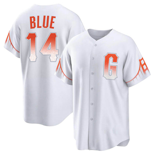 S.Francisco Giants #14 Patrick Bailey Player White Replica Game Baseball Jerseys