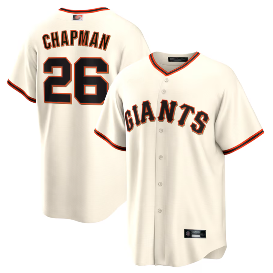 S.Francisco Giants #26 Matt Chapman Player Cream Home Replica Baseball Jerseys