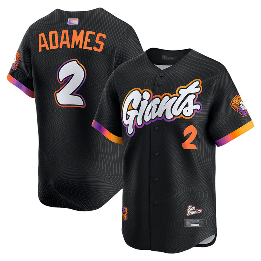 S.Francisco Giants #2 Willy Adames Player City Connect Limited Baseball Jerseys