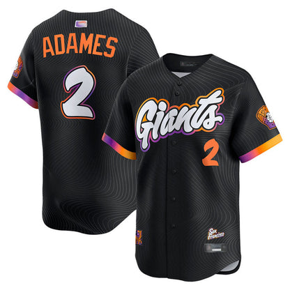 S.Francisco Giants #2 Willy Adames Player City Connect Limited Baseball Jerseys