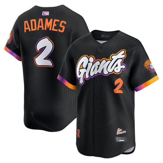 S.Francisco Giants #2 Willy Adames Player City Connect Limited Baseball Jerseys