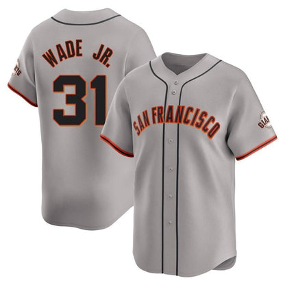 S.Francisco Giants #31 LaMonte Wade Jr. Player Gray Home Limited Baseball Jerseys