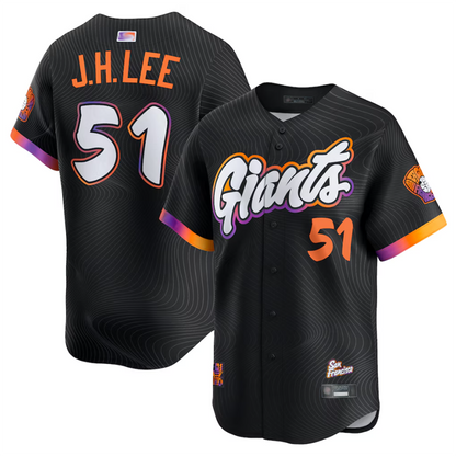 S.Francisco Giants #51 Jung Hoo Lee Player Black City Connect Limited Baseball Jerseys