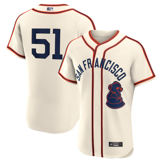 S.Francisco Giants #51 Jung Hoo Lee Player Cream Rickwood Classic Baseball Jerseys