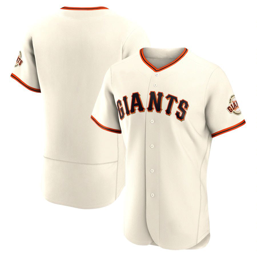 S.Francisco Giants Blank Player Cream Home Limited Team Logo Elite Baseball Jerseys