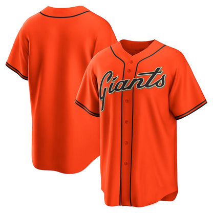 S.Francisco Giants Blank Player Orange Replica Team Baseball Jerseys