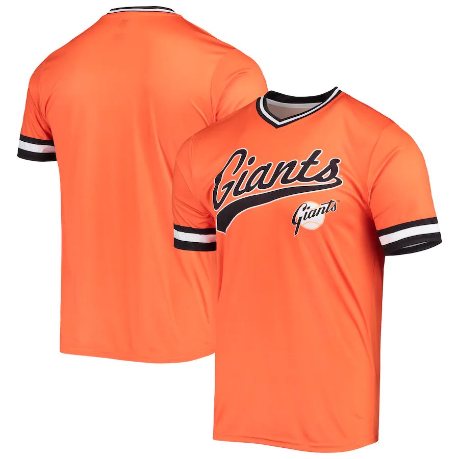 S.Francisco Giants Blank Player Stitches Orange-Black Cooperstown Collection Team Color Baseball Jerseys