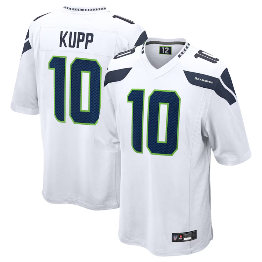 S.Seahawks #10 Cooper Kupp Player White Replica Game Football Jerseys