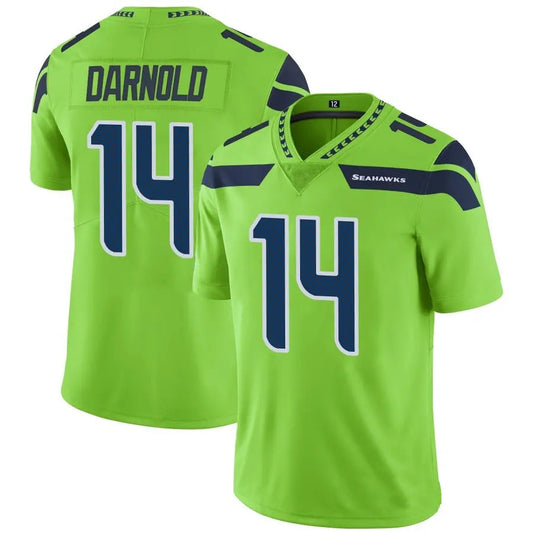 S.Seahawks #14 Sam Darnold Player Green Vapor Limited Football Jerseys