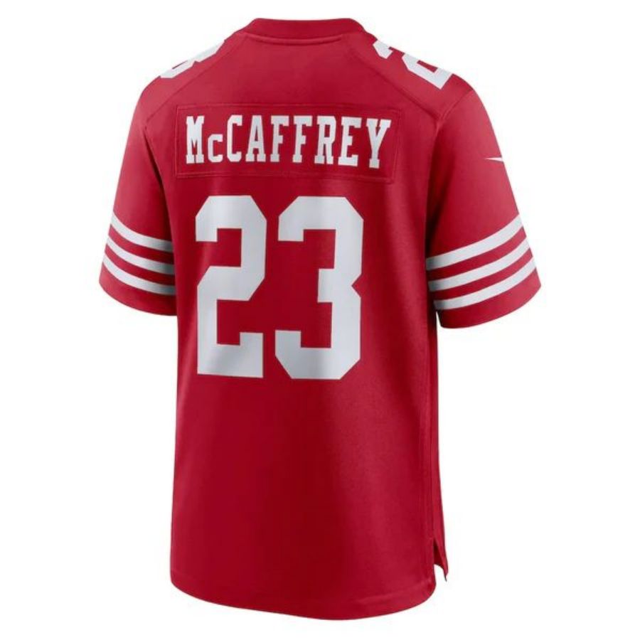 #23 Christian McCaffrey Player SF.49ers Scarlet Game Football Jerseys
