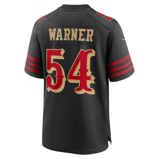 SF.49ers #54 Fred Warner Player Rivalries Collection Black Game Football Jerseys