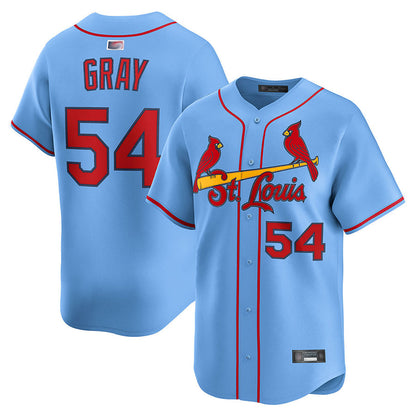 St.Louis Cardinals #54 Sonny Gray Player Light Blue Limited Baseball Jerseys
