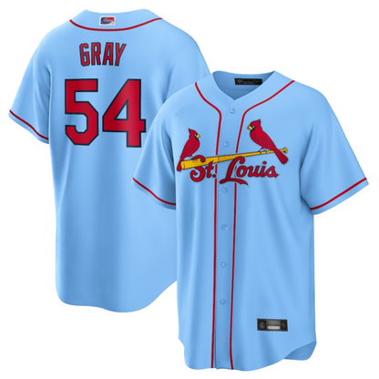 St.Louis Cardinals #54 Sonny Gray Player Light Blue Replica Baseball Jerseys