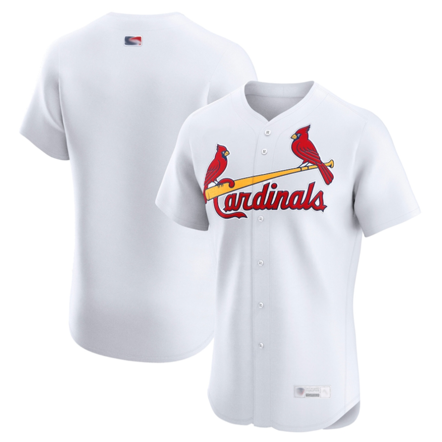 St.Louis Cardinals Blank Player White Home Elite Baseball Jerseys