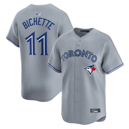 T.Blue Jays #11 Bo Bichette Player Grey Home Limited Baseball Jerseys