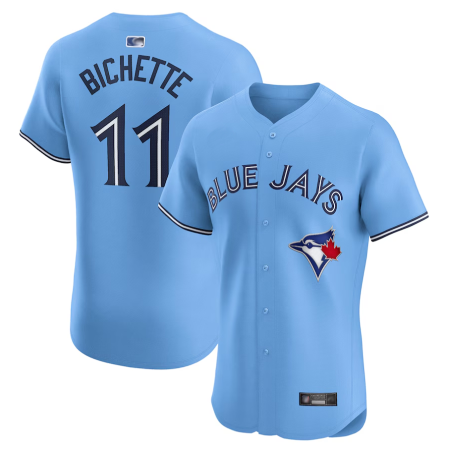 T.Blue Jays #11 Bo Bichette Player Powder Blue Elite Baseball Jerseys