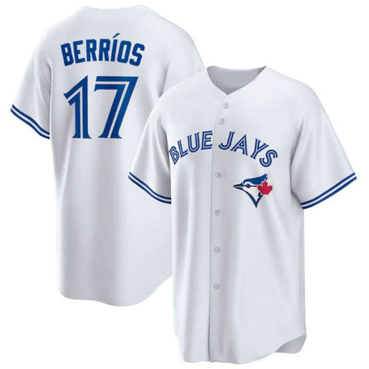 T.Blue Jays #17 Jos¨¦ Berr¨ªos Player Home Replica White Baseball Jerseys
