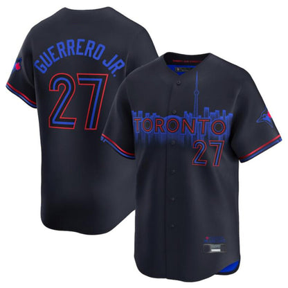T.Blue Jays #27 Vladimir Guerrero Jr. Player Black City Connect Limited Stitched Baseball Jerseys