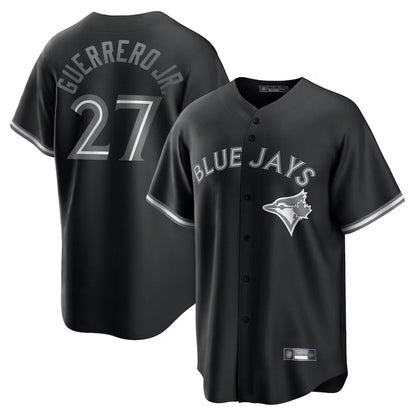 T.Blue Jays #27 Vladimir Guerrero Jr. Player Black Replica Baseball Jerseys