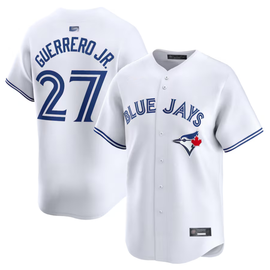 T.Blue Jays #27 Vladimir Guerrero Jr. Player White Home Limited Baseball Jerseys