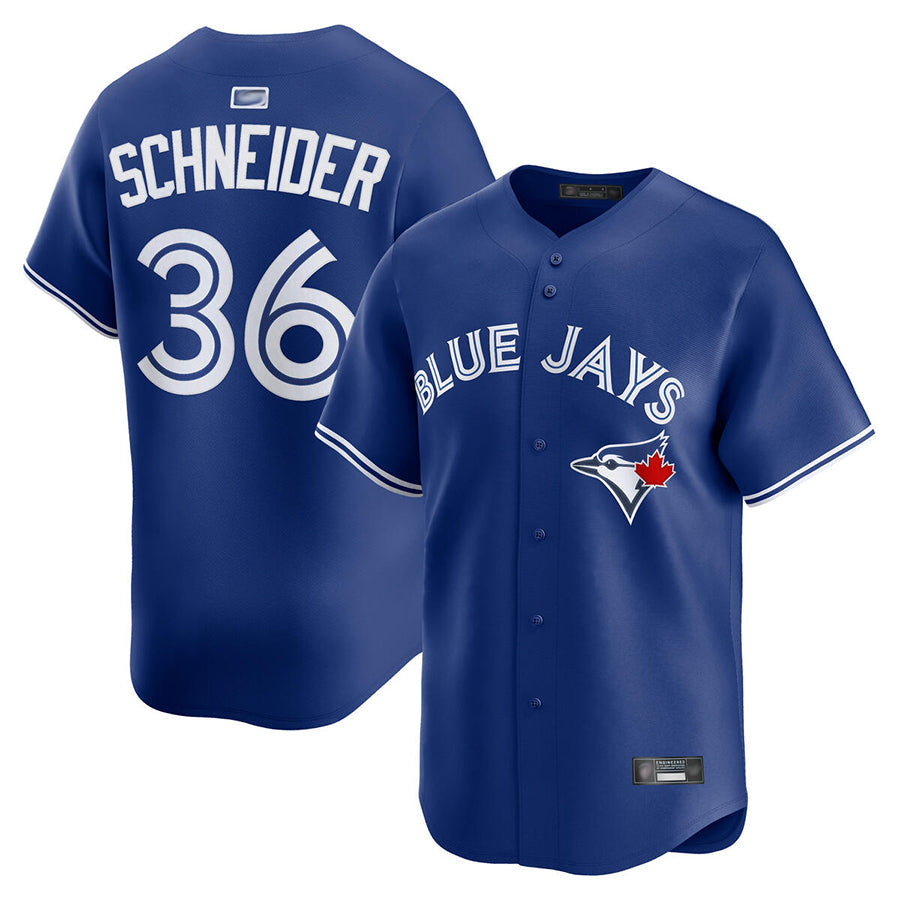 T.Blue Jays #36 Davis Schneider Player Royal Limited Baseball Jerseys