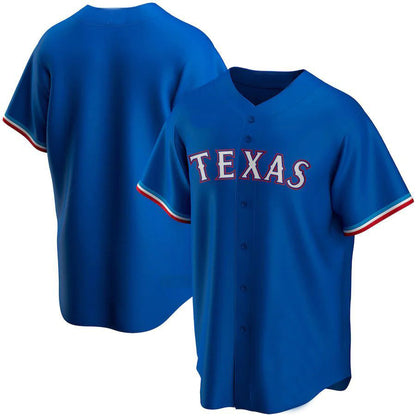 T.Rangers Blank Player Royal Replica Team Baseball Jerseys