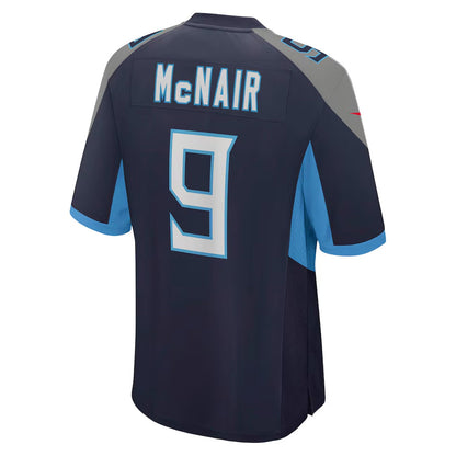 T.Titans #9 Steve McNair Player Navy Home Game Football Jerseys