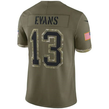 #13 Mike Evans Player TB.Buccaneers Olive Salute To Service Limited Football Jerseys