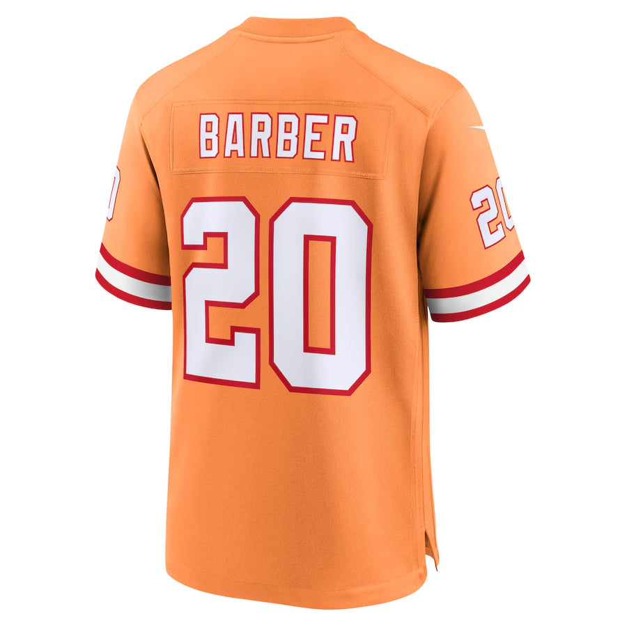 TB.Buccaneers #20 Ronde Barber Player Orange Home Game Football Jerseys