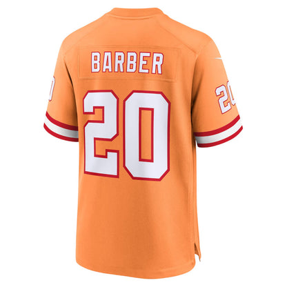 TB.Buccaneers #20 Ronde Barber Player Orange Home Game Football Jerseys