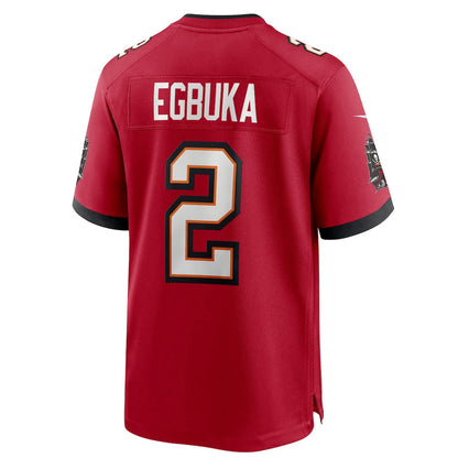 TB.Buccaneers #2 Emeka Egbuka Player Red Home Game Football Jerseys